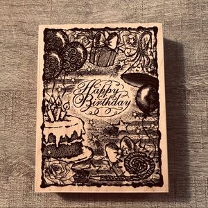 Never Been Used Large Happy Birthday Stamp